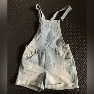 liquid jeans overalls size medium